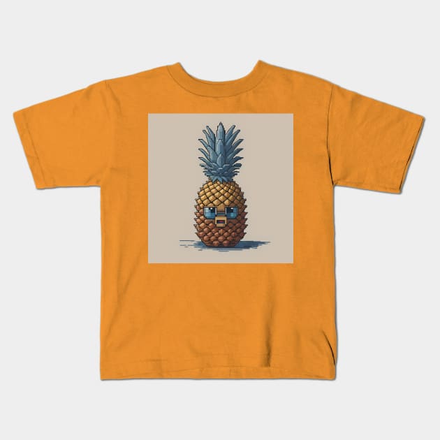 Nerdy Pineapple Kids T-Shirt by Th3ETHNomad 